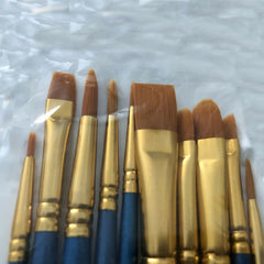 Filbert Type Nylon Hair Artist Brush Set Of 9