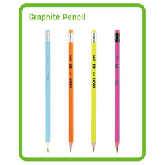 Deli Neon Hb Graphite Pencils 12Pcs U516 00