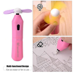 YZ1512 Battery Operated Electric Eraser With 30 Pcs Colorful Eraser Refills