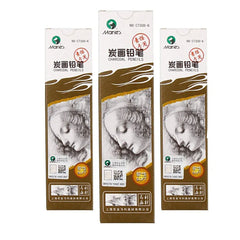 Pack Of 3 - Maries Charcoal Pencils - Medium (Natural)