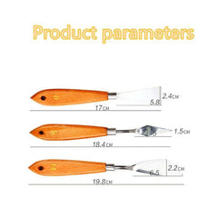 Diy Stainless Steel Palette Knife Set 3 Pcs Best Selling Brushes
