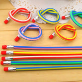5 Pcs Colorful Magic Bendy Flexible Soft Pencil With Eraser