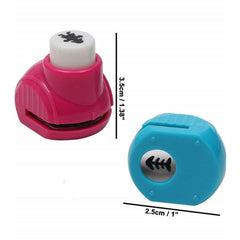 Pack Of 24 - Mini Diy Assorted Paper Punching Machines Set Of 24Pcs Craft Punch