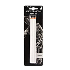 Keep Smiling - 3pcs White Charcoal Pencils