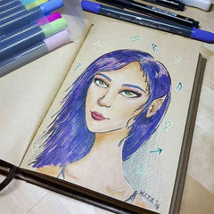 M&G Signme Pack Of 18 Dual Tip Watercolor Brush Markers