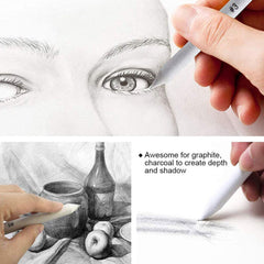 6 Pieces Set Charcoal Blender Blending Stump Pastels & Tortillion For Sketch Drawing