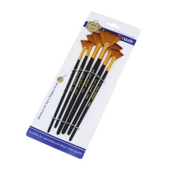 Keep Smiling 6pcs Artist Paint Fan Brush Set