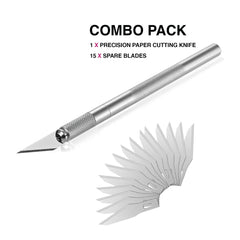Metal Precision Paper Cutting Knife x-acto knife With 16 Spare Blades