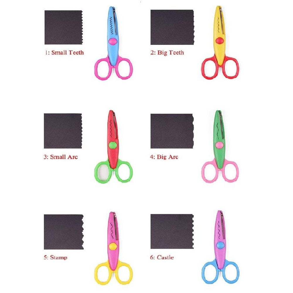 Pack Of 6 - Pattern Zigzag Scissors With 6 Different Pattern