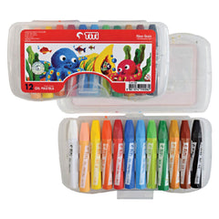 Pack Of 12 - Color Oil Pastels Crayons