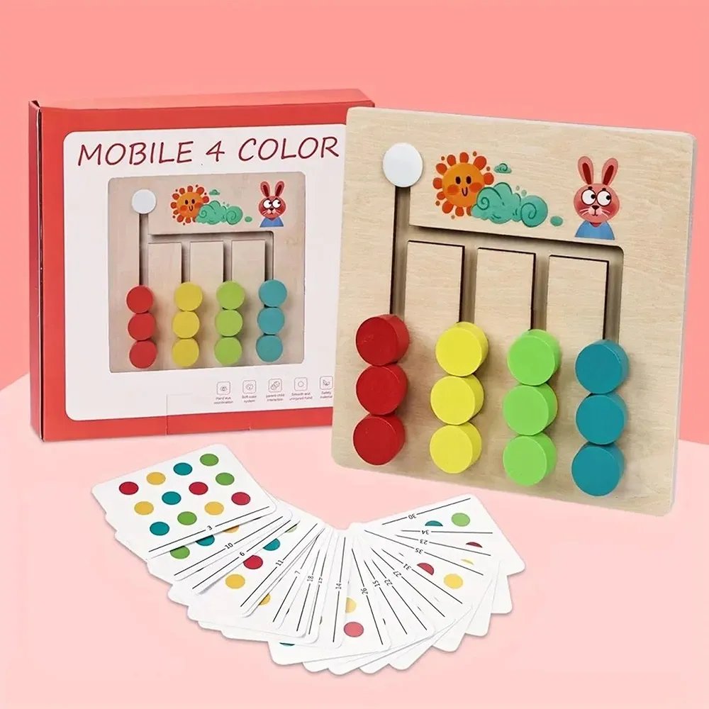 Color and Shape Slide Matching Learning Toy