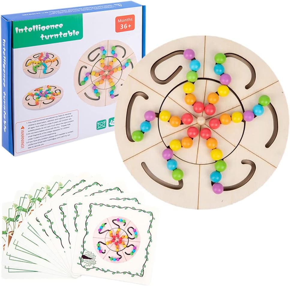 Wooden turntable game/children puzzle