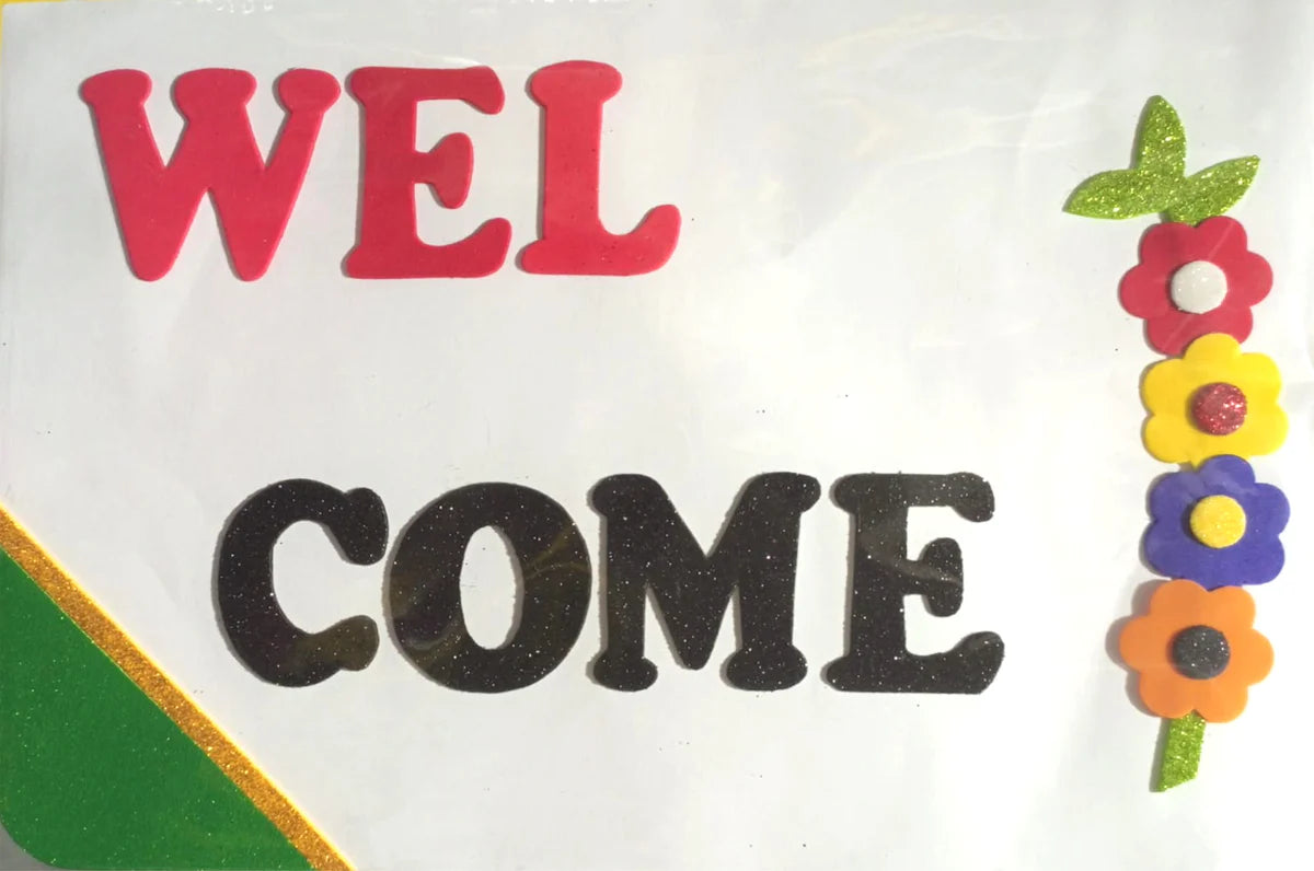 Foaming Glitter Welcome Small