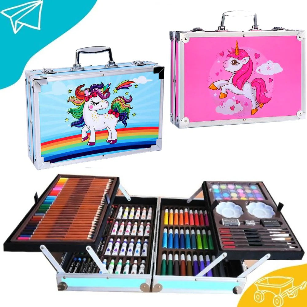 145 Pcs Colouring Kit Kids Art Set