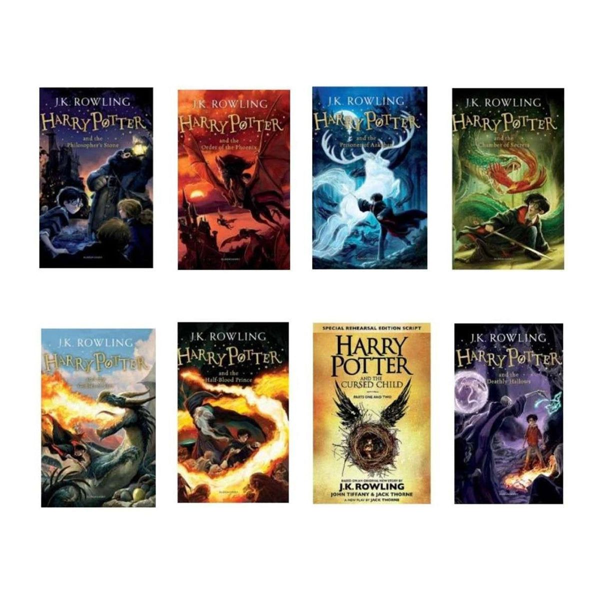 Set of 8 Harry Potter Books