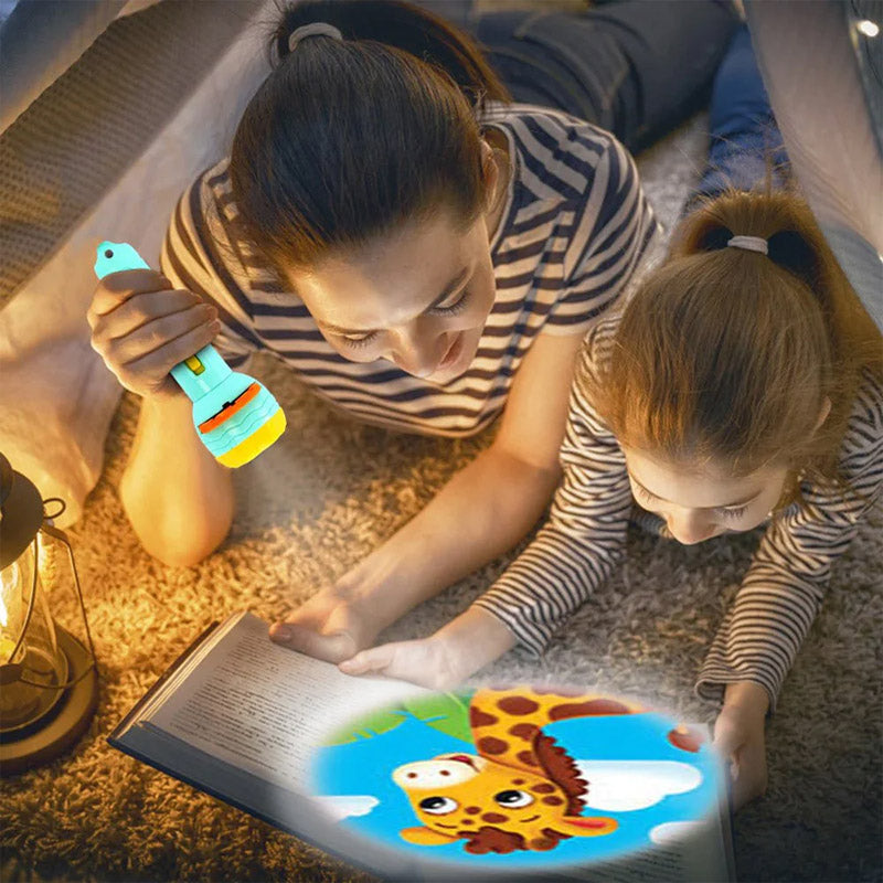 Projector Flashlight for Kids - 3 Reels Early Childhood Educational Toy