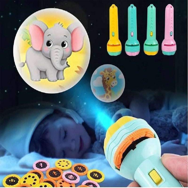 Projector Flashlight for Kids - 3 Reels Early Childhood Educational Toy