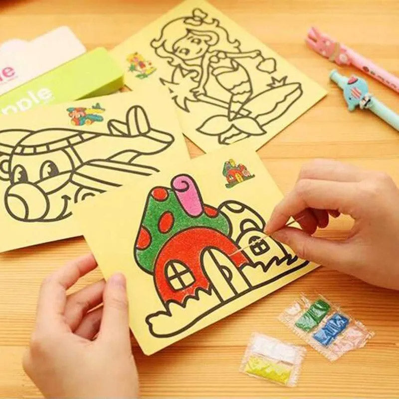 10pcs Sand Art Cards