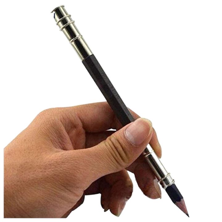 Dual-headed Pencil Extender Adjustable Metal Handle