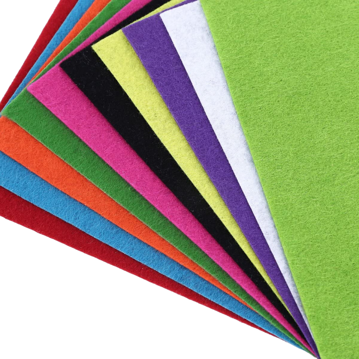 22inch x 28inch 10pcs Felt Fabric Sheet in 10 Different Colors