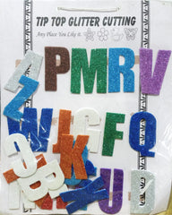 Foaming Glitter Sticker Capital A.B.C