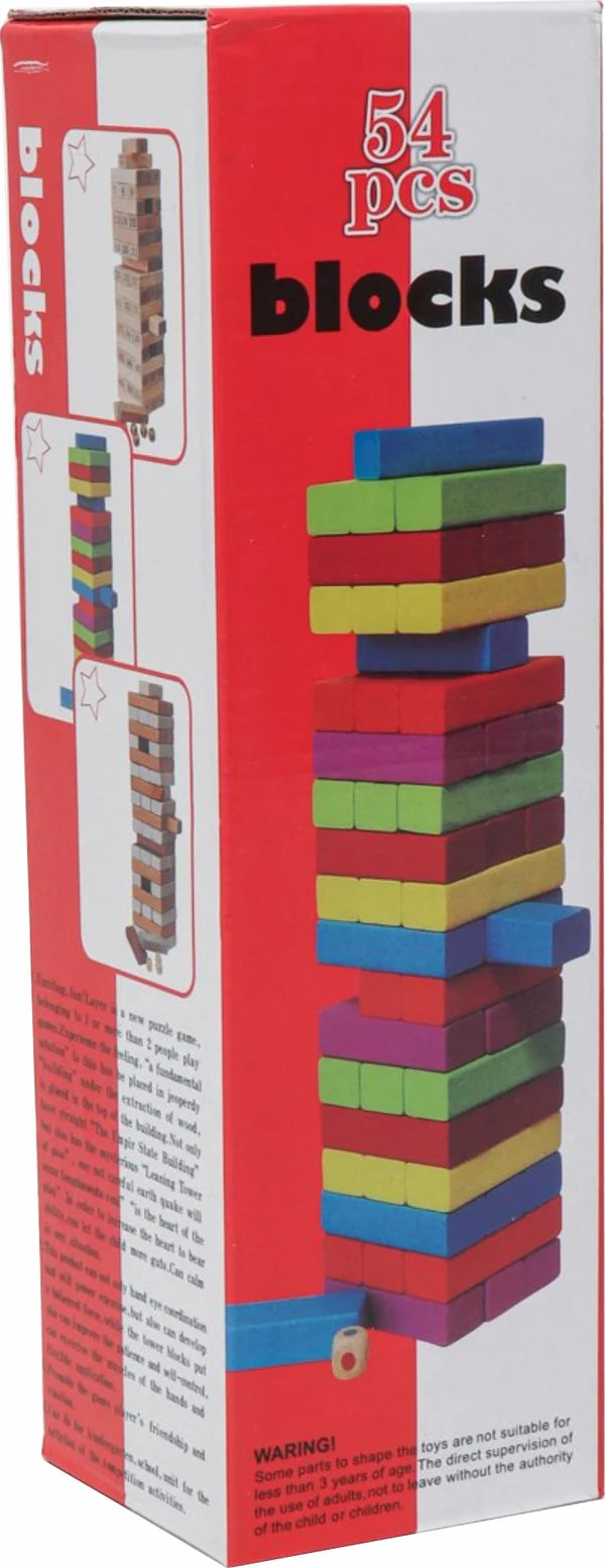 Jinga Blocks Game 54pcs Red Box - Multicolour