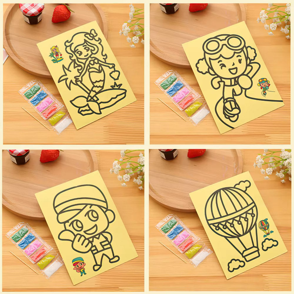 10pcs Sand Art Cards