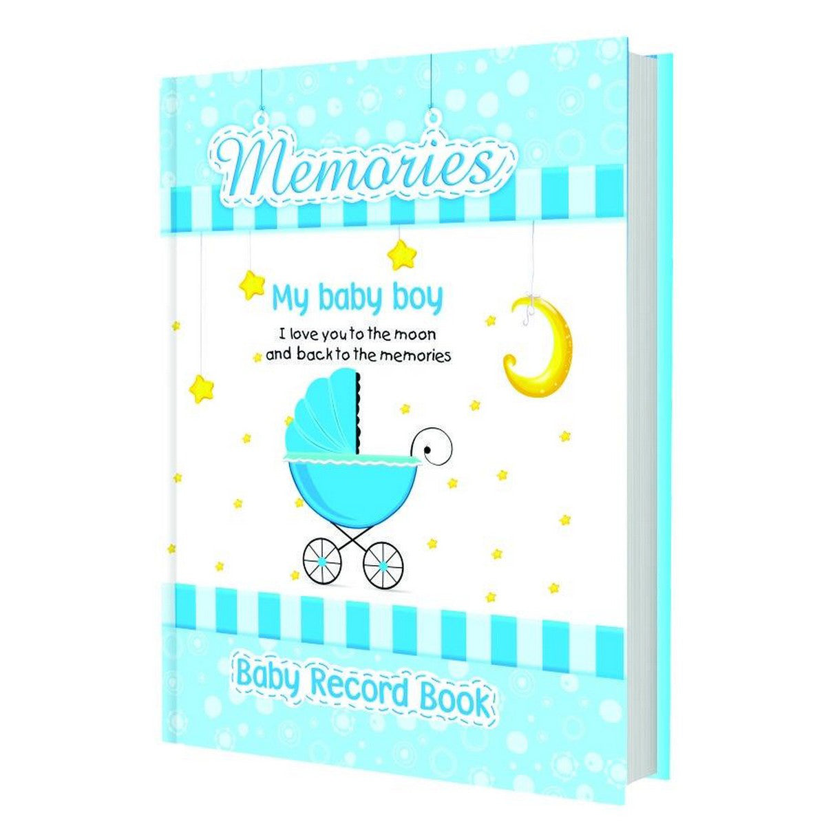 Baby Boy Record Books - Memory Book for Boy - My First Picture Book (Blue)