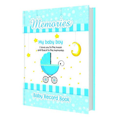 Baby Boy Record Books - Memory Book for Boy - My First Picture Book (Blue)