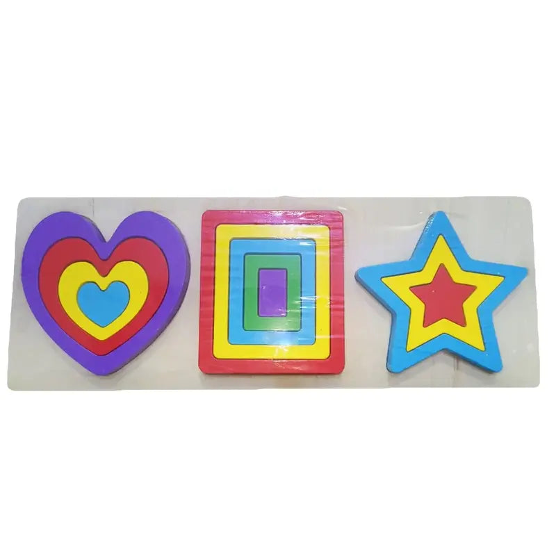 Wooden Colorful  Blocks (3 shapes)