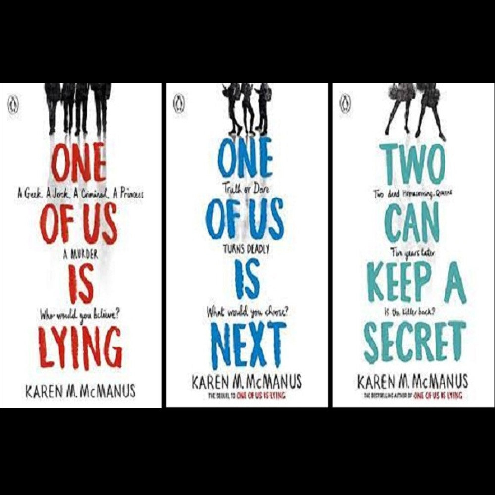 Set of 3 One Of Us Is Lying / One Of Us Is next / Two Can Keep a Secret by Karen M. McManus
