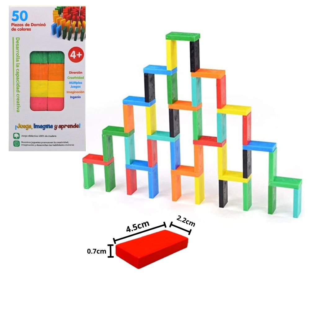 50PCs and 100pcs Domino Wooden Blocks