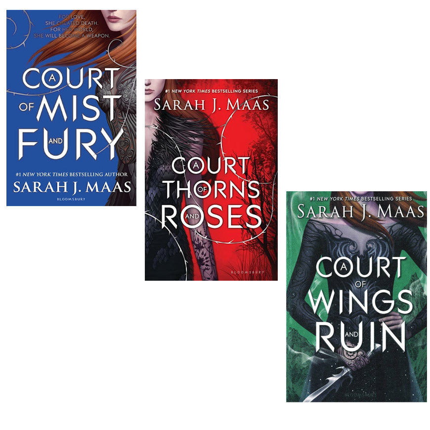 Pack of 3 A Court of Thorns and Roses, A Court of Wings and Ruin and A COURT OF MIST AND FURY By SARAH