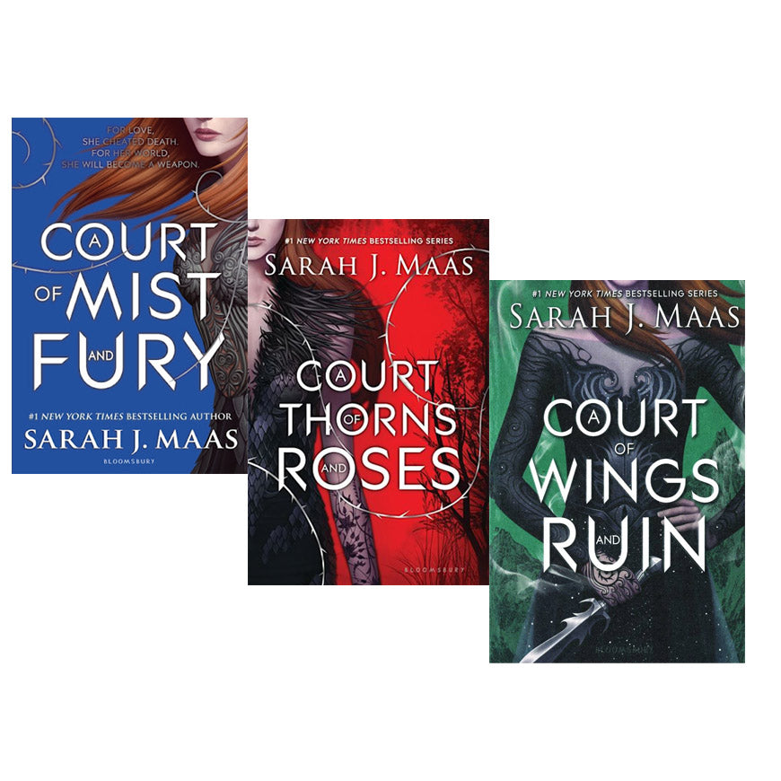 Pack of 3 A Court of Thorns and Roses, A Court of Wings and Ruin and A COURT OF MIST AND FURY By SARAH