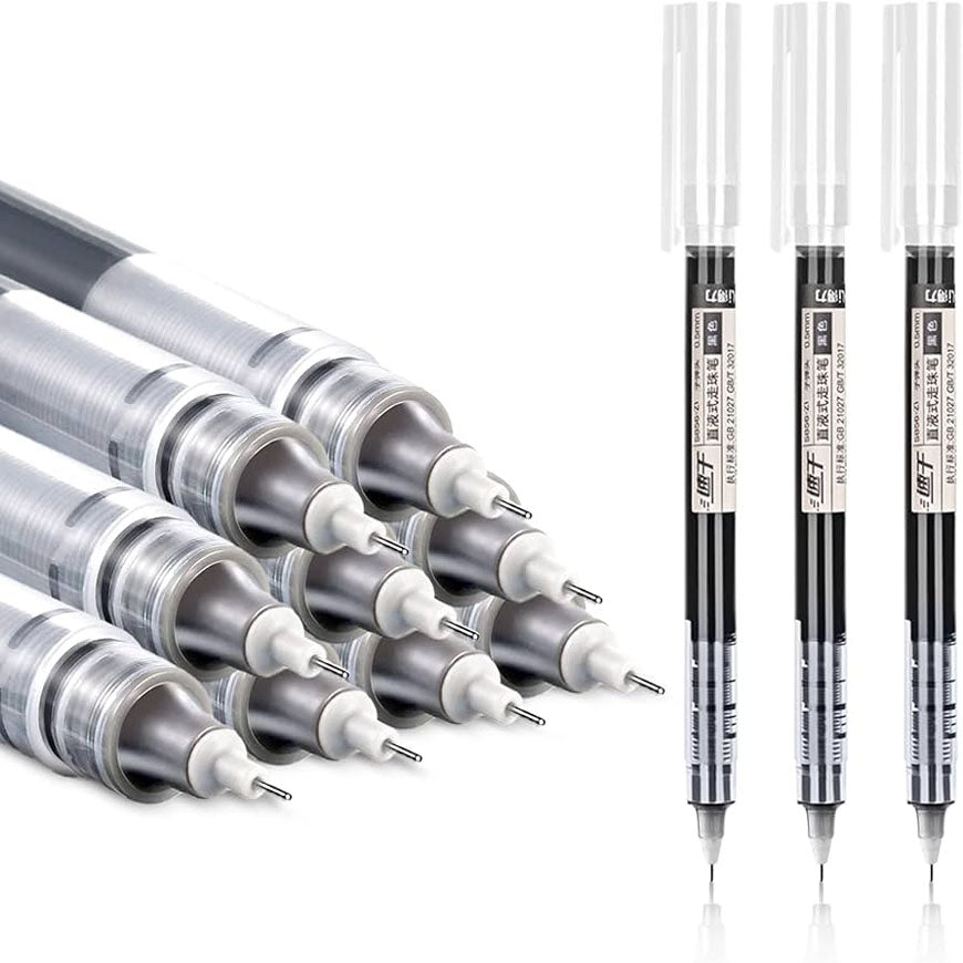 Quick-Drying Ink 0.5 mm Extra Fine Point Pens Liquid Ink Pen Rollerball Pens