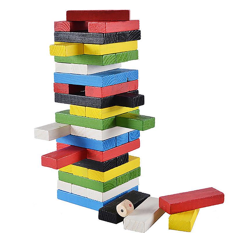 Wooden Wiss Toy Tumbling Stacking Building Tower Game