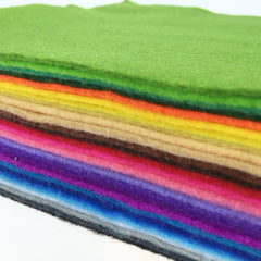 22inch x 28inch 10pcs Felt Fabric Sheet in 10 Different Colors