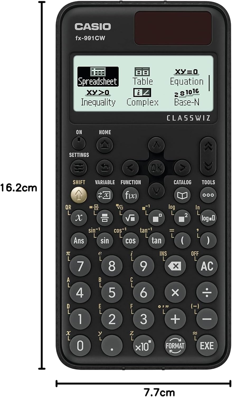 Casio FX-991CW Advanced Scientific Calculator (its new version of Casio 991EX)