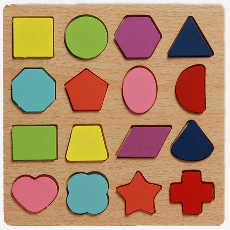 Wooden 3D shapes