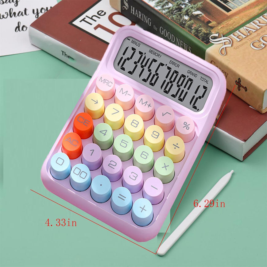 12 Digit Colorful Desktop Calculator