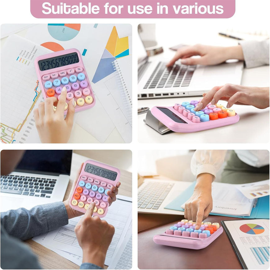 12 Digit Colorful Desktop Calculator