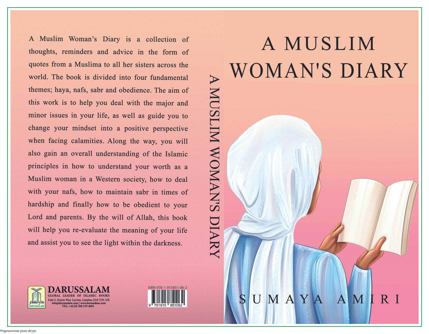 A Muslim Woman's Diary Book by Sumaya Amiri