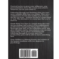Finish What You Start By Peter Hollins