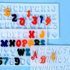 Numbers Molds Letters Silicone Mold 3D Fondant Mold 6''*10''