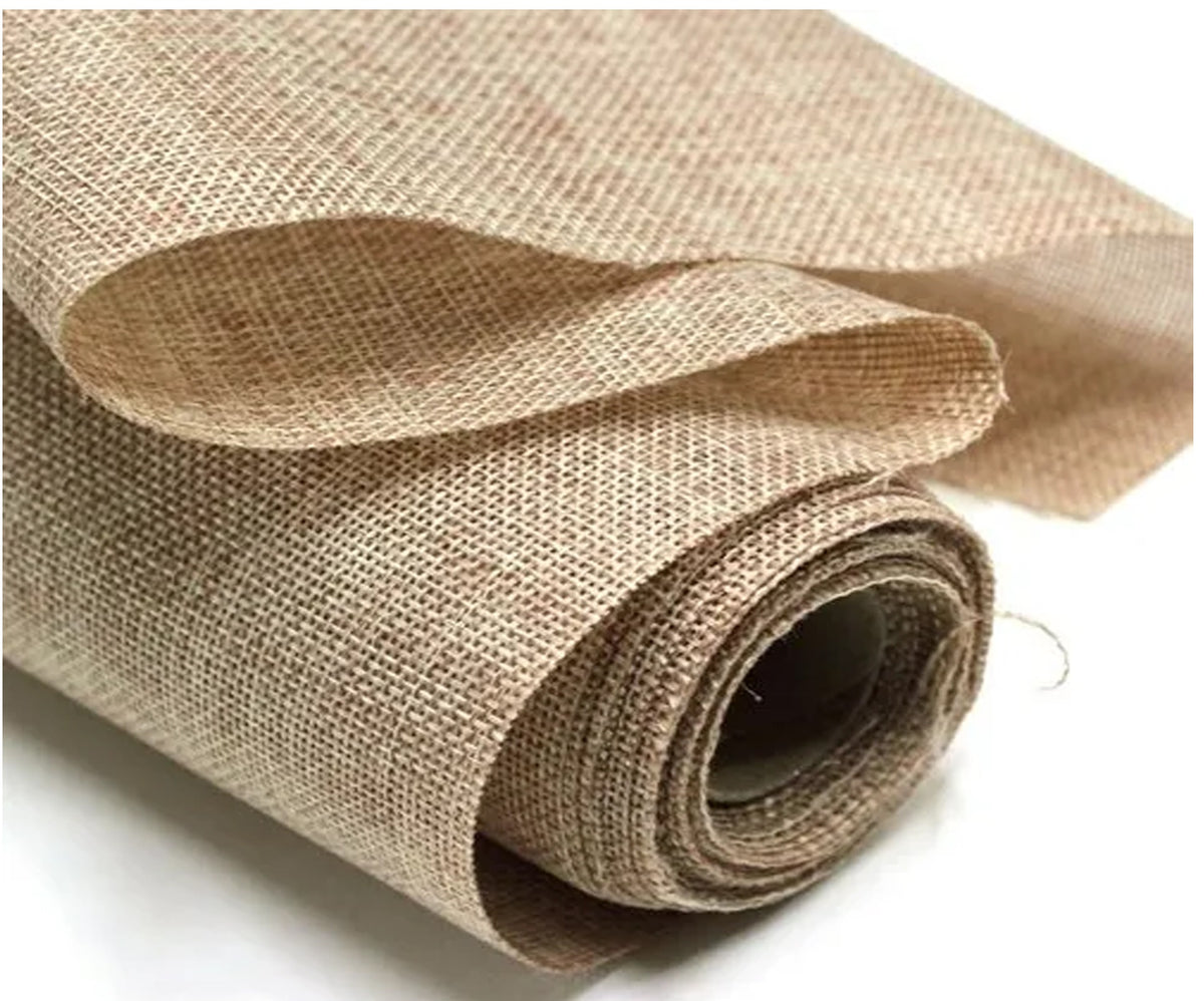 Jute Fabric For Making Art & Crafts Decoration Peaces , Handy Crafts  (45.00 x 36.00 Inches )