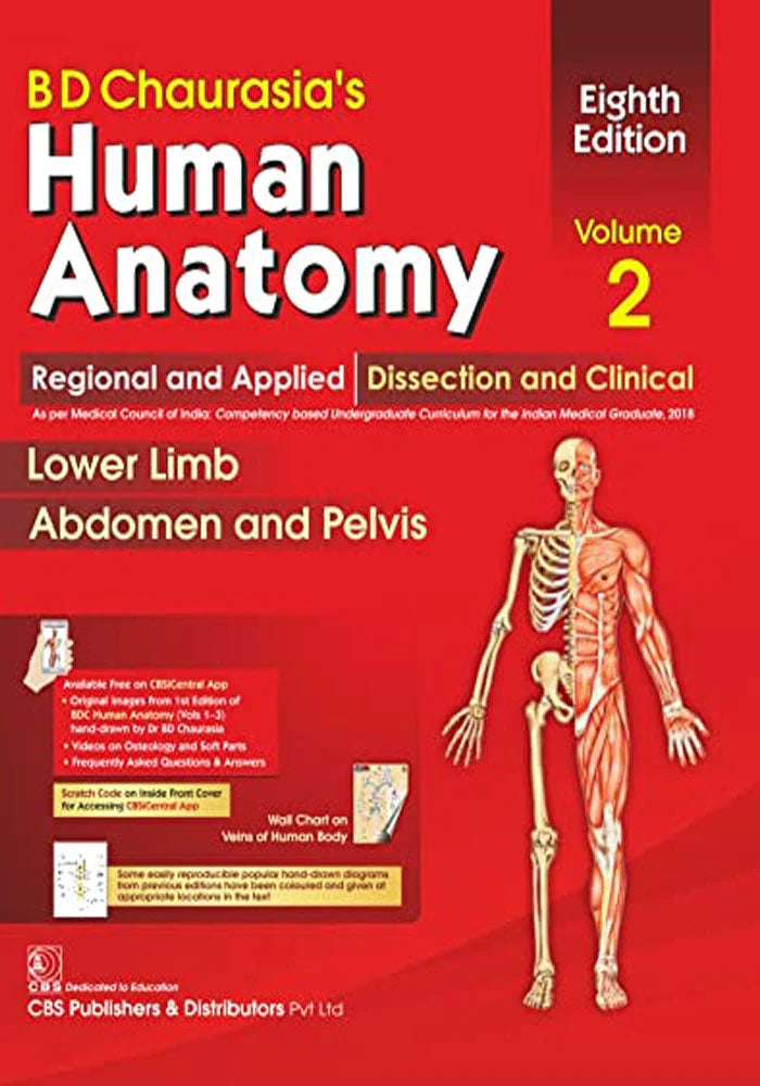 BD Chaurasia's Human Anatomy: Regional & Applied Dissection & Clinical, Vol. 2: