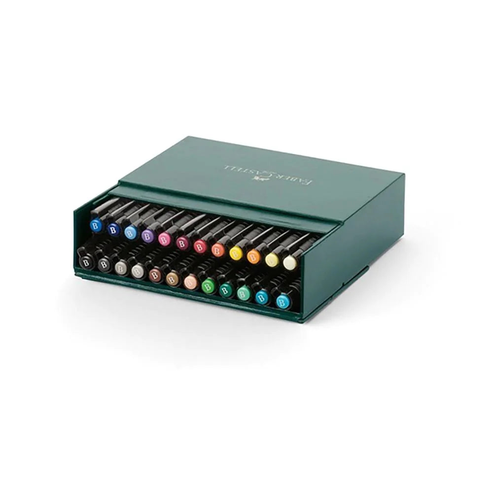 Faber Castell Pitt Artist Studio Set Of 24 Brush Pen Tips