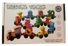 Digital train (Magnetic Wooden Train)