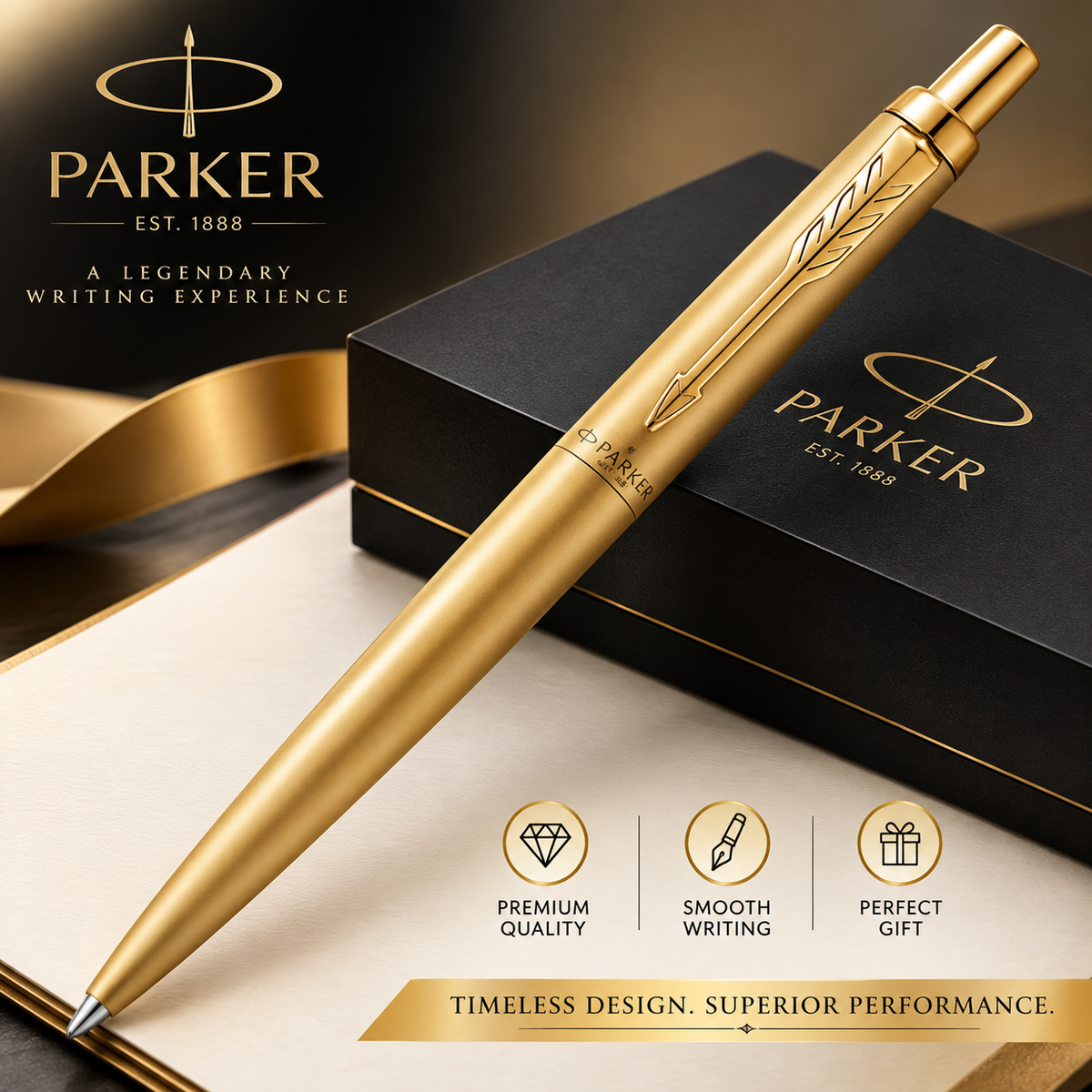 Jotter Metallic Body Gold Ball point Pen - C