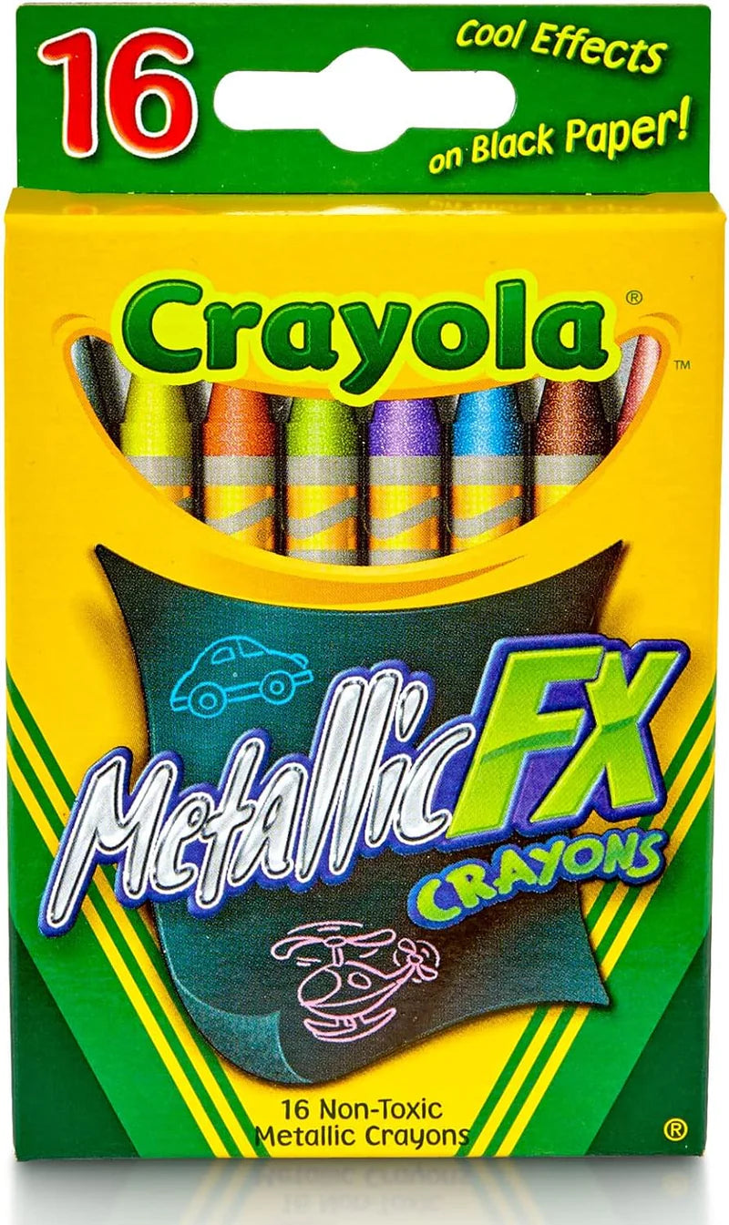 Crayola Metallic Color FX Crayons Pack of 16 528816